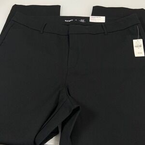 Old Navy Women 16 Black Pixie Straight Ankle Pants NEW Mid Rise Never Fade